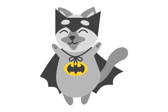 Birman Cat Wearing Bat Costume