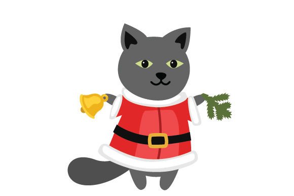 Bombay Cat in Christmas Costume