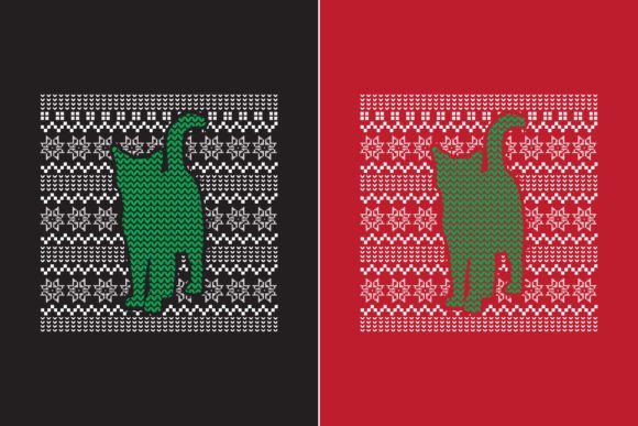 Cat Christmas Vector Illustration