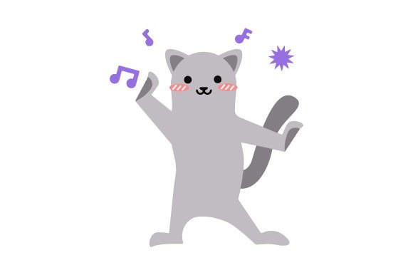 Cat Dancing, Zumba - Kawaii