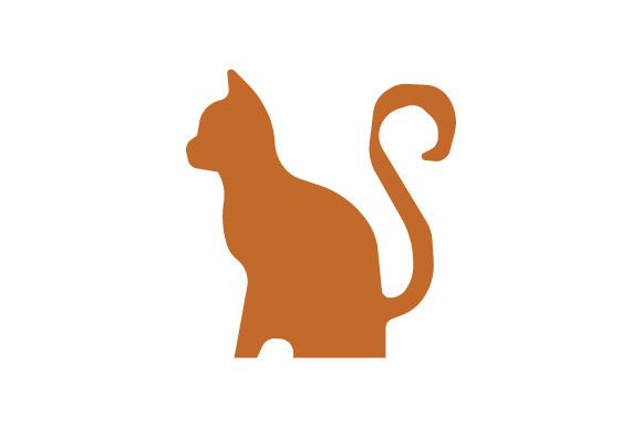Cat Silhoutte Embroidery Design