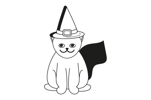 Cat with a Witch Hat