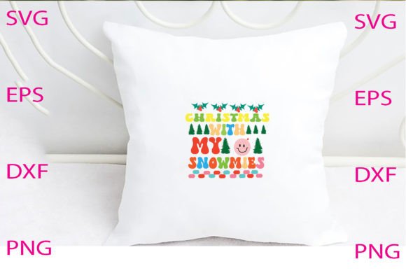 Christmas with My Snowmies Svg Design