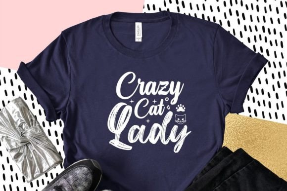Crazy Cat Lady, Cat Typography Quotes
