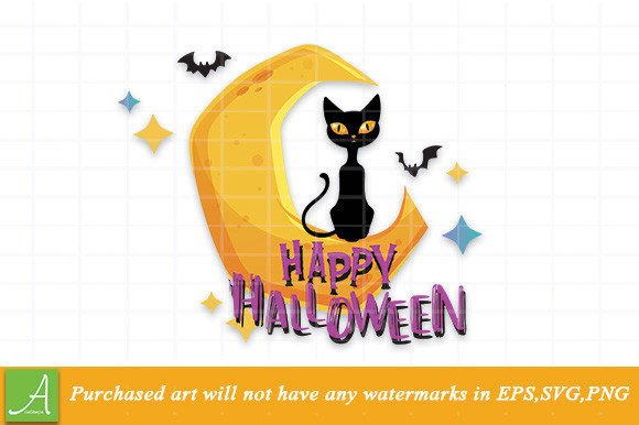 Halloween Black Cat Sublimation