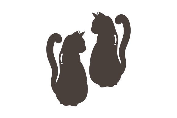 Intricate Cut Earrings - Cat