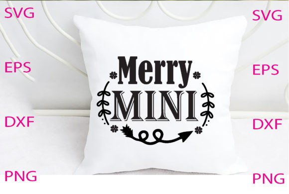 Merry Mini Svg T Shirt Design