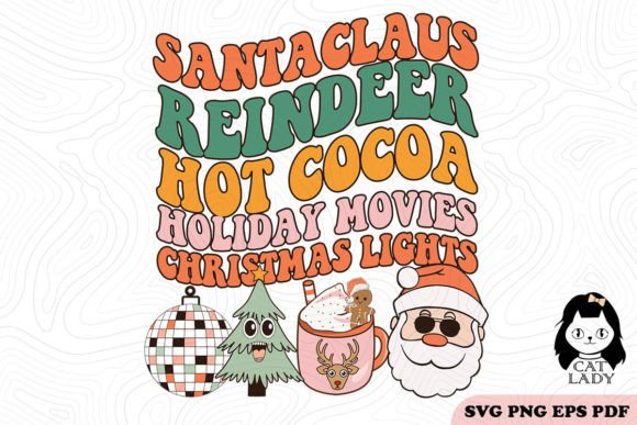 Santa Claus Reindeer Hot Cocoa SVG PNG