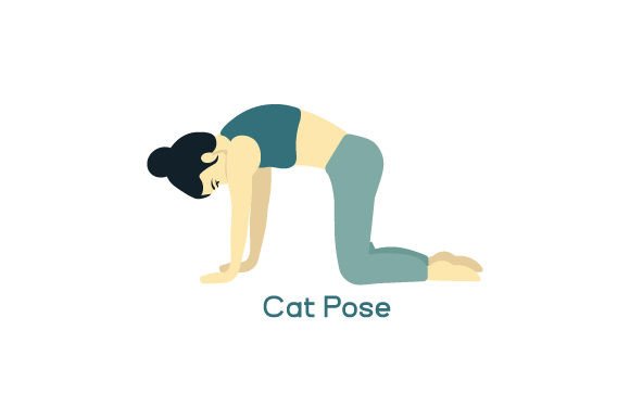Yoga Cat Pose Embroidery Design
